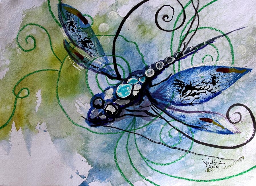 Abstract Dragonfly 10 Painting by J Vincent Scarpace