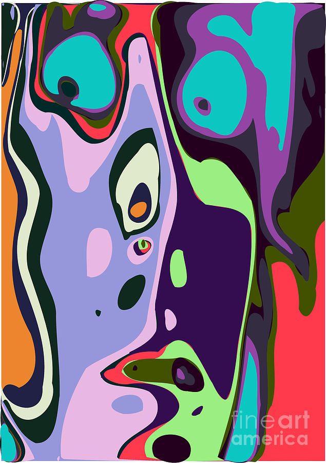 Abstract face 7 Digital Art by Chris Butler