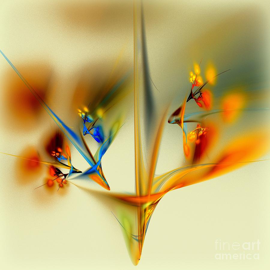 Abstract Flower 2 Digital Art by Klara Acel