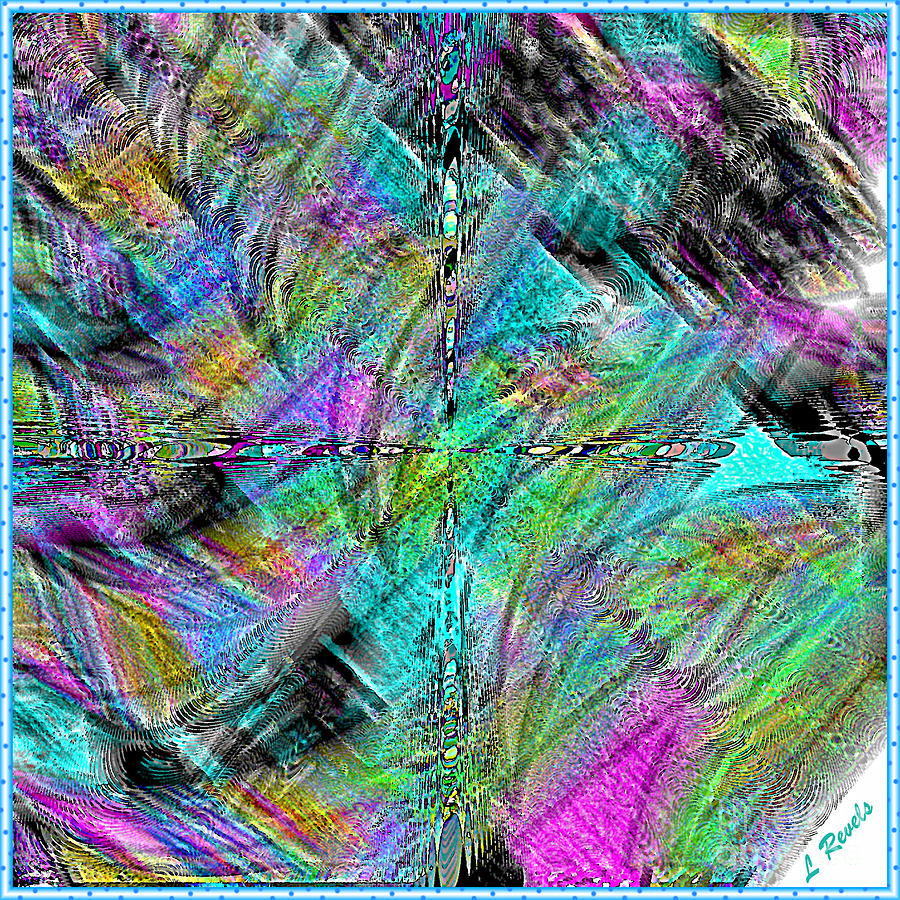 Abstract in Chalk Digital Art by Leslie Revels