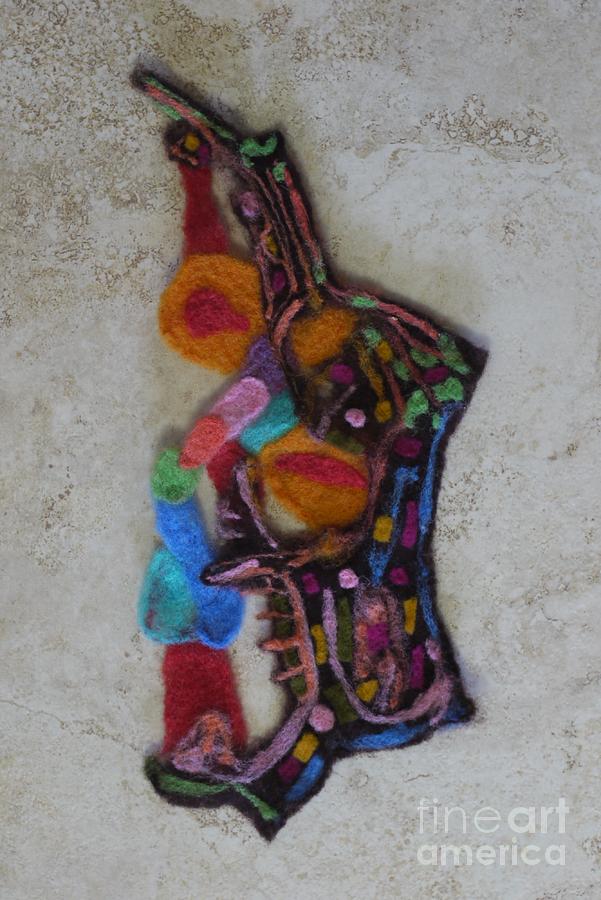 Abstract in Wool A Tapestry - Textile by Heather Hennick