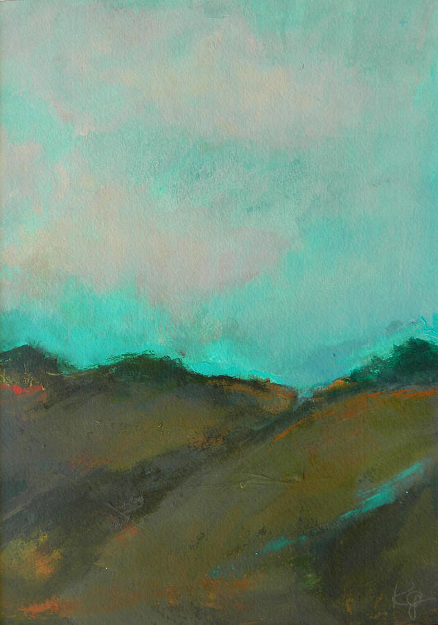 Abstract Landscape - Turquoise Sky Photograph by Kathleen Grace
