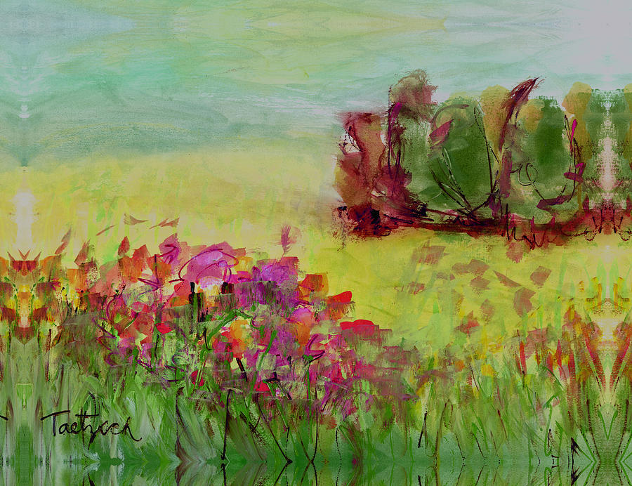 Abstract Landscape Five Painting by Lynne Taetzsch