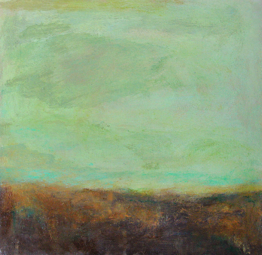 Abstract Landscape - Jade Sky  by Kathleen Grace