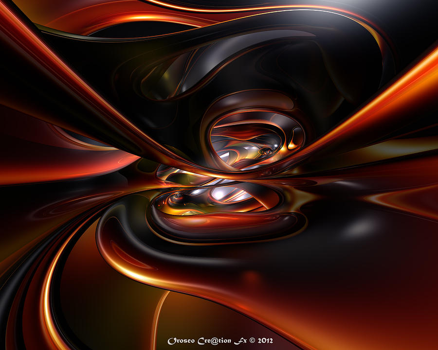 Abstract Lava Flow Fx Digital Art by G Adam Orosco