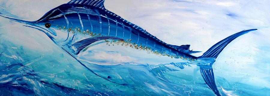Abstract Marlin Painting