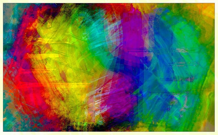 Abstract multi colors Digital Art by Carrie OBrien Sibley