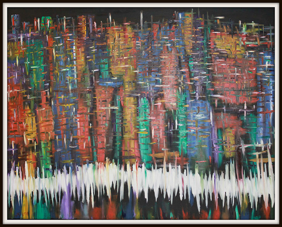 Abstract Painting - Abstract New York by Joanna Georghadjis