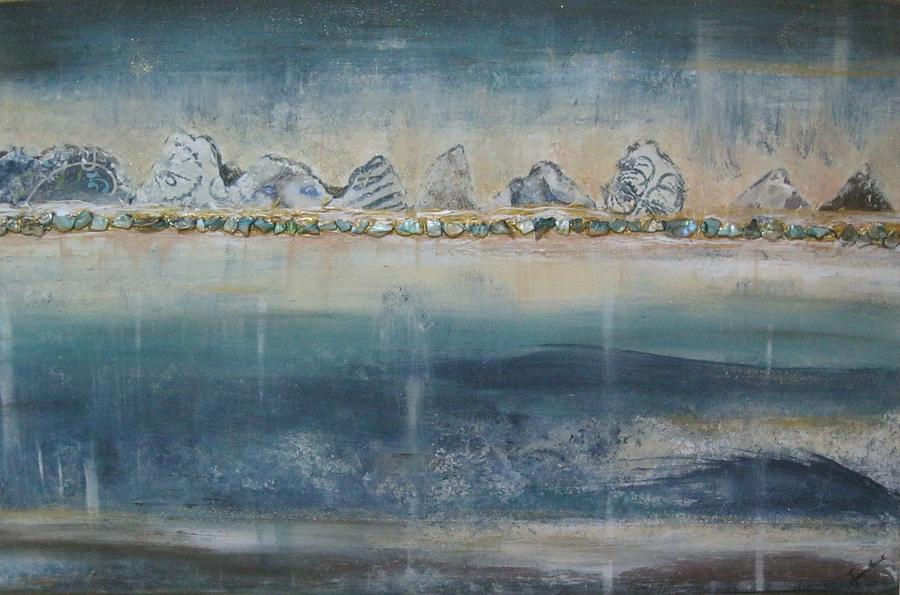 Abstract Scottish Landscape Painting by Jacqui Hawk