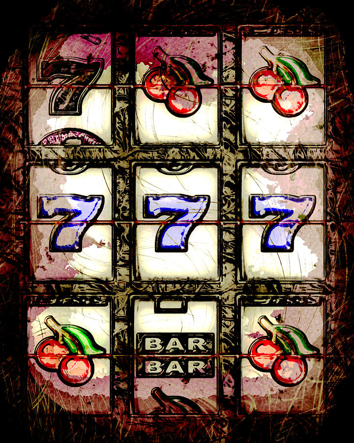 Abstract Slot Machine Reels Photograph