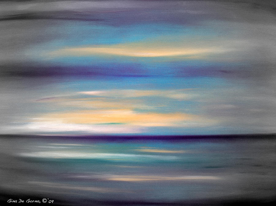 Sunset Painting - Abstract Sunset 77 by Gina De Gorna