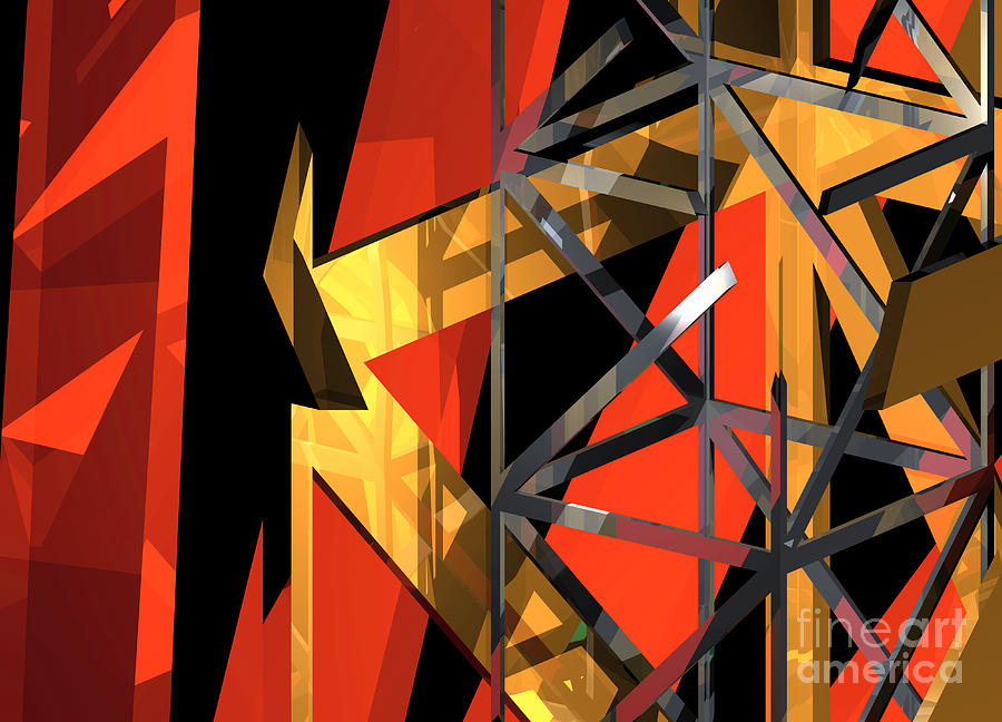 Abstract Tan 1 Digital Art by Russell Kightley