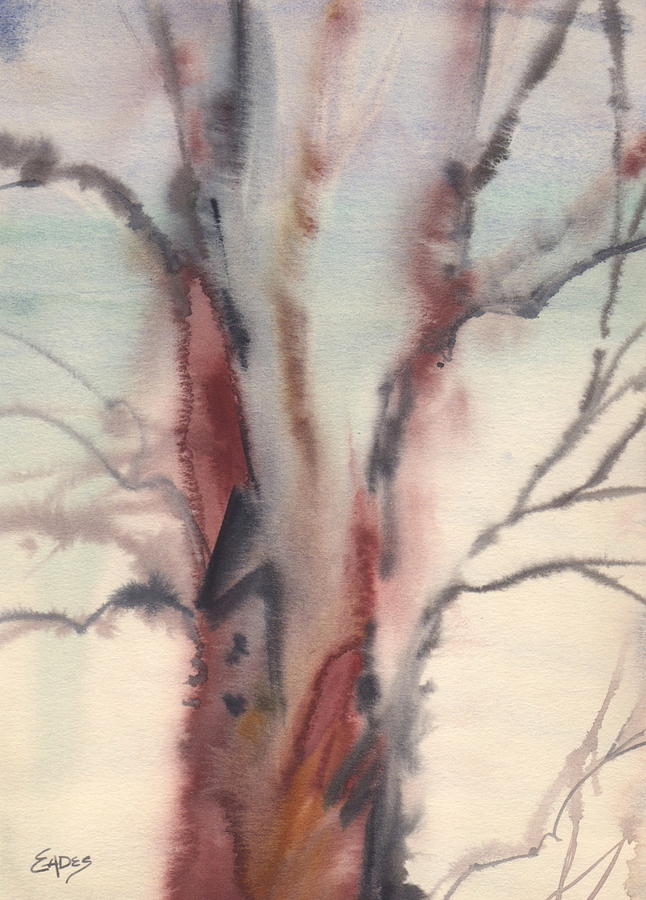 Abstract Painting - Abstract Tree by Linda Eades Blackburn