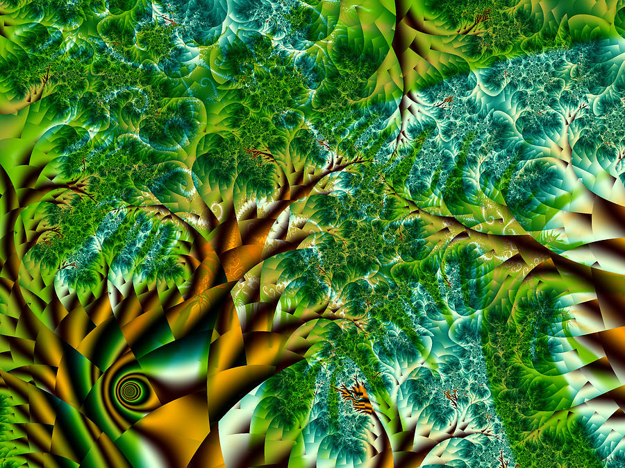 Abstract Trees Digital Art