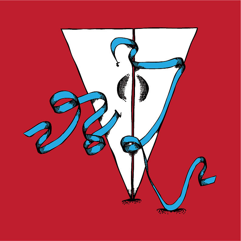 Abstract 'V' Drawing by Ms Mac - Fine Art America