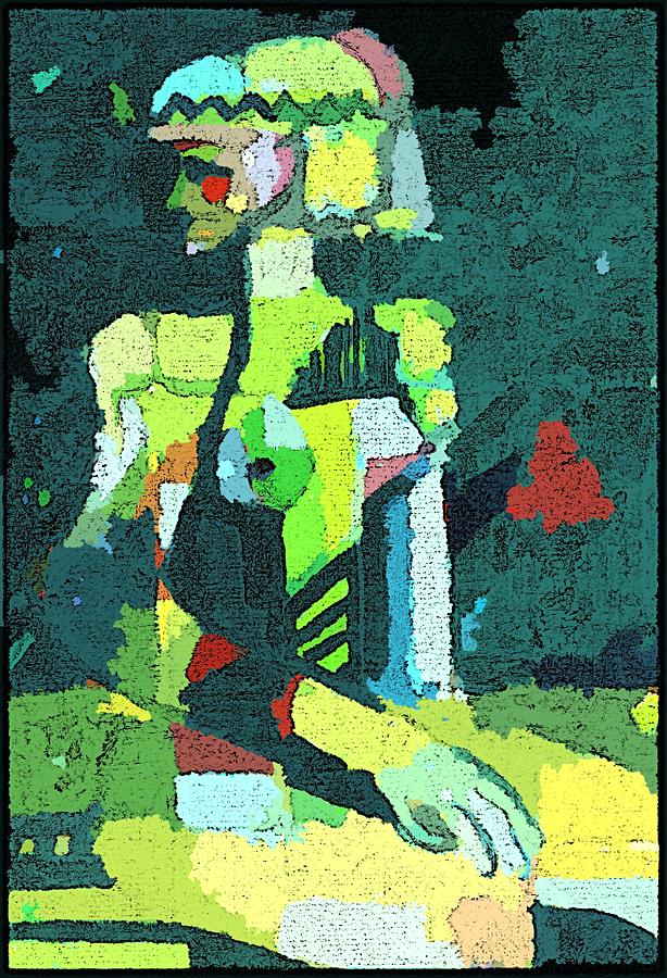 Abstract Woman Painting by Mindy Newman