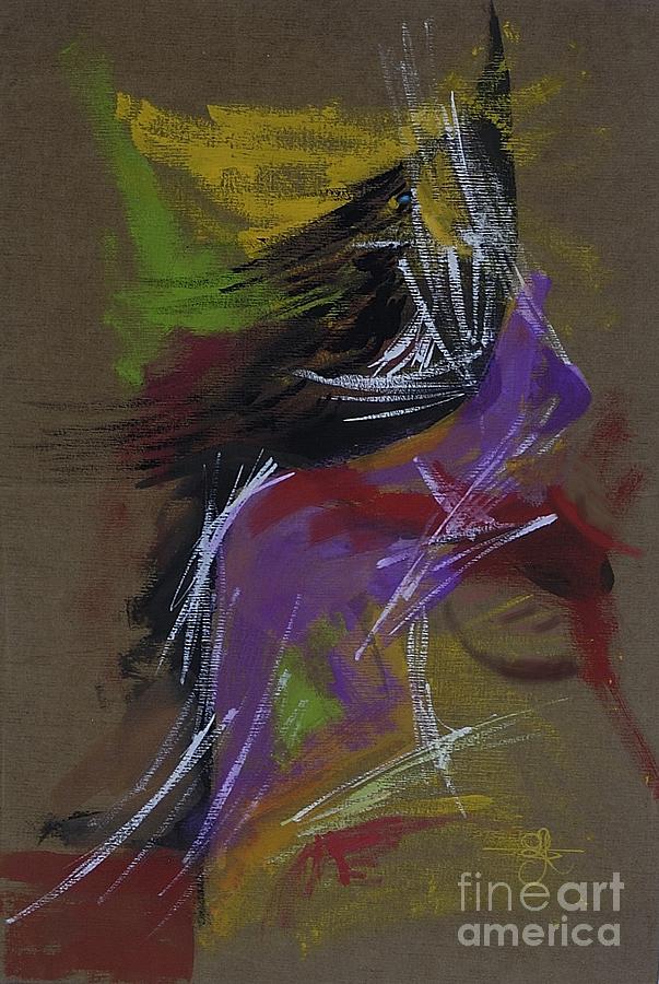 Abstract Woman Painting by Vilas Malankar