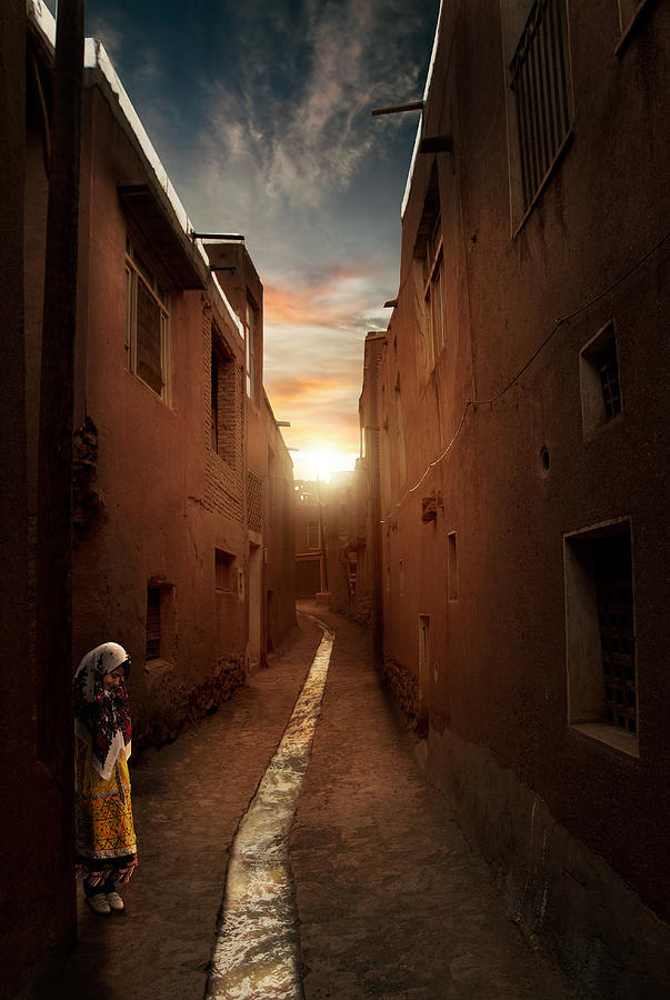 Sunset Photograph - Abyaneh by Hamid Reza Farzandian