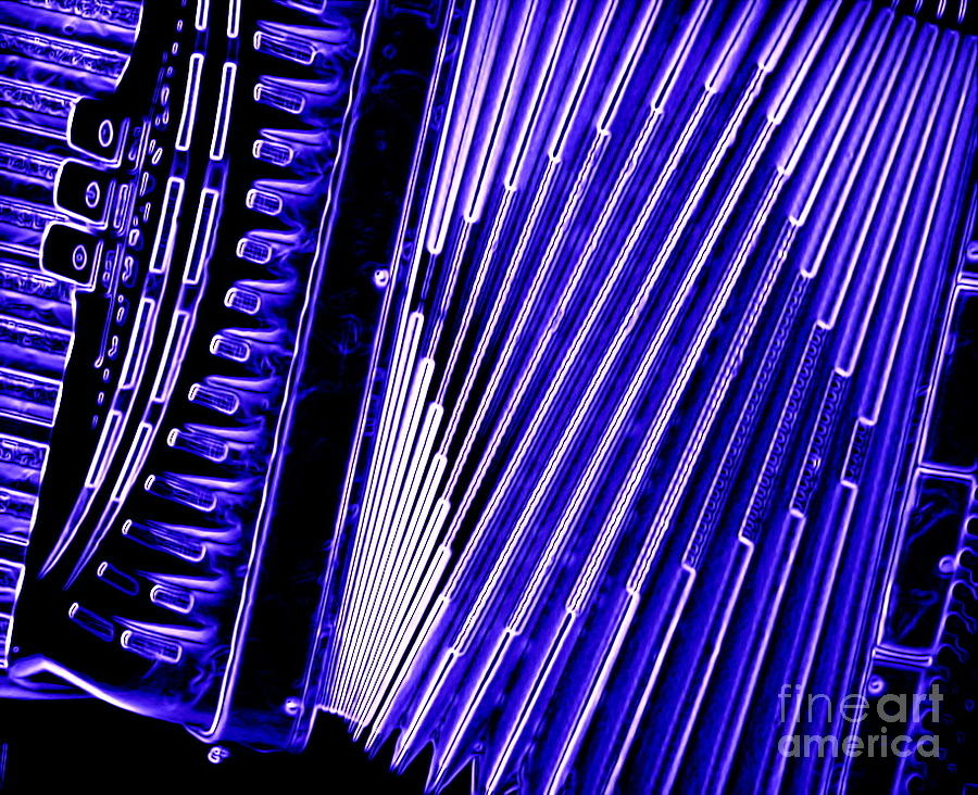 Key Photograph - Accordion In Blue by Art Studio