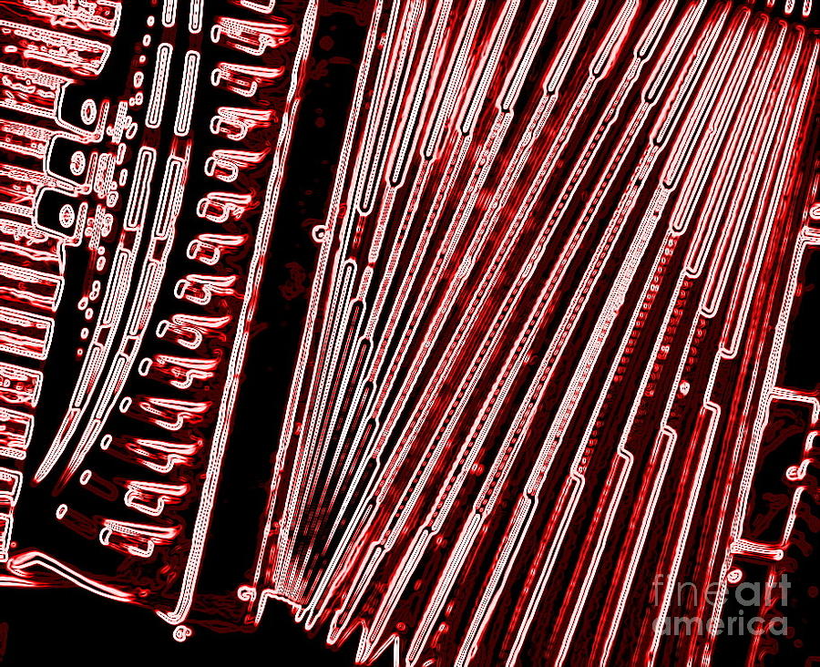 Key Photograph - Accordion In Red by Art Studio