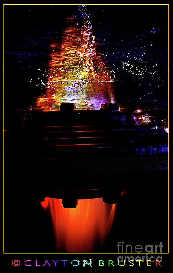 Fountain Photograph - Accuracy of Reflection by Clayton Bruster