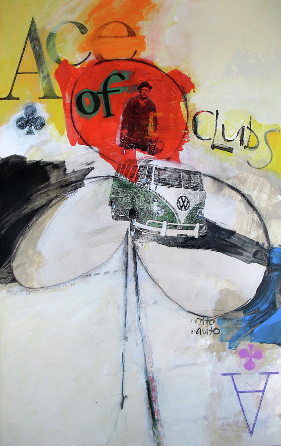 Ace of Clubs 36-52 Painting by Cliff Spohn