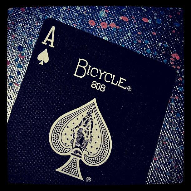 Bicycle Photograph - #aceofspades #ace #spades #bicycle by Troy Thomas