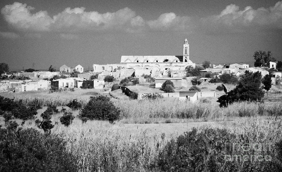 Greek Photograph - Achna abandoned greek village now within the UN buffer zone in the green line dividing cyprus by Joe Fox