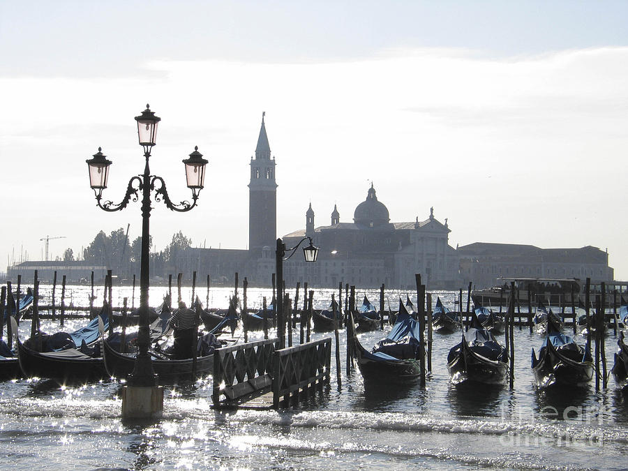 Holiday Photograph - Acqua alta . Venice by Bernard Jaubert