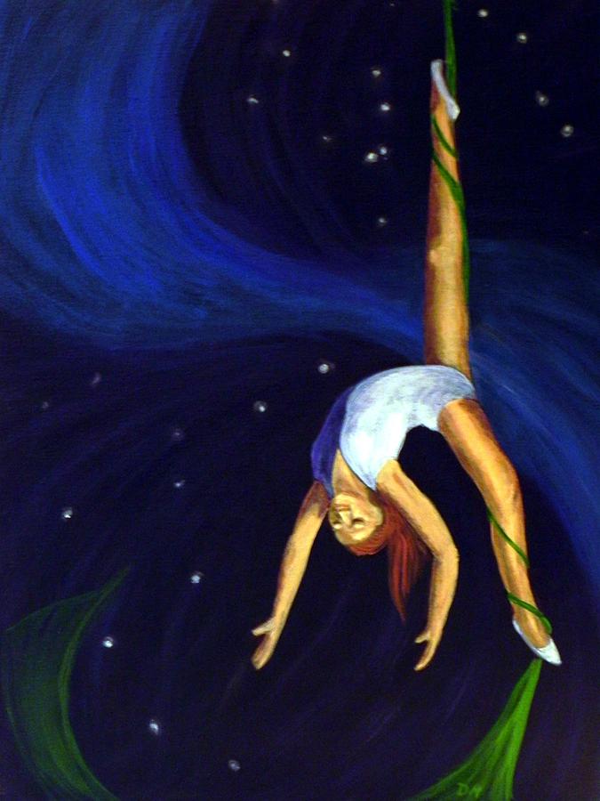 Acrobat Painting by Delores Haberkorn