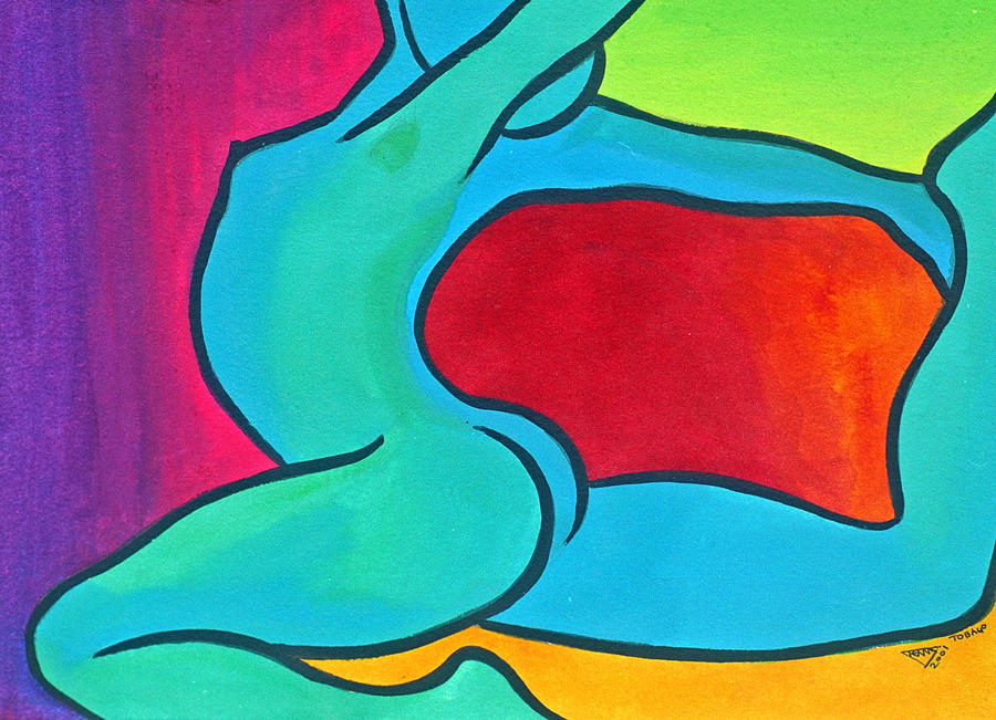 Acrobat Painting by Jennifer Baird