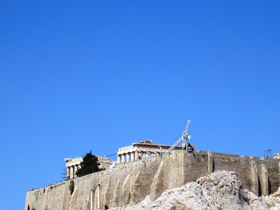 Acropolis Parthenon Remain on This Ancient Hilltop as They Get A Facelift in Athens Greece Photograph by John Shiron