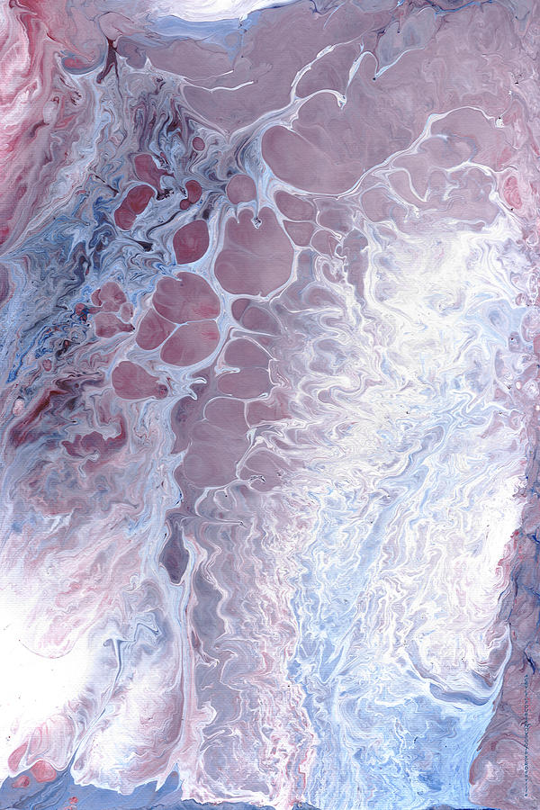 Abstract Painting - Acrylic Pour November 2001 by Carl Deaville