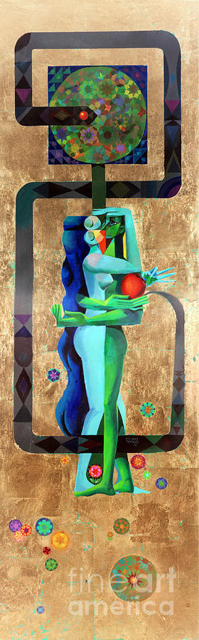 Adam and Eve Painting by Elhamy Naguib Adam and Eve Painting by Elhamy Naguib