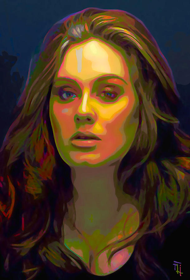 Adele Digital Art - Adele by  Fli Art