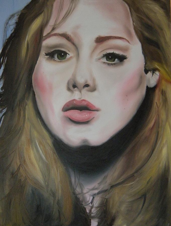 Adele Painting by Matt Burke - Fine Art America