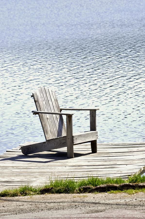 Adirondack Dock Photograph by Mary Frances - Fine Art America