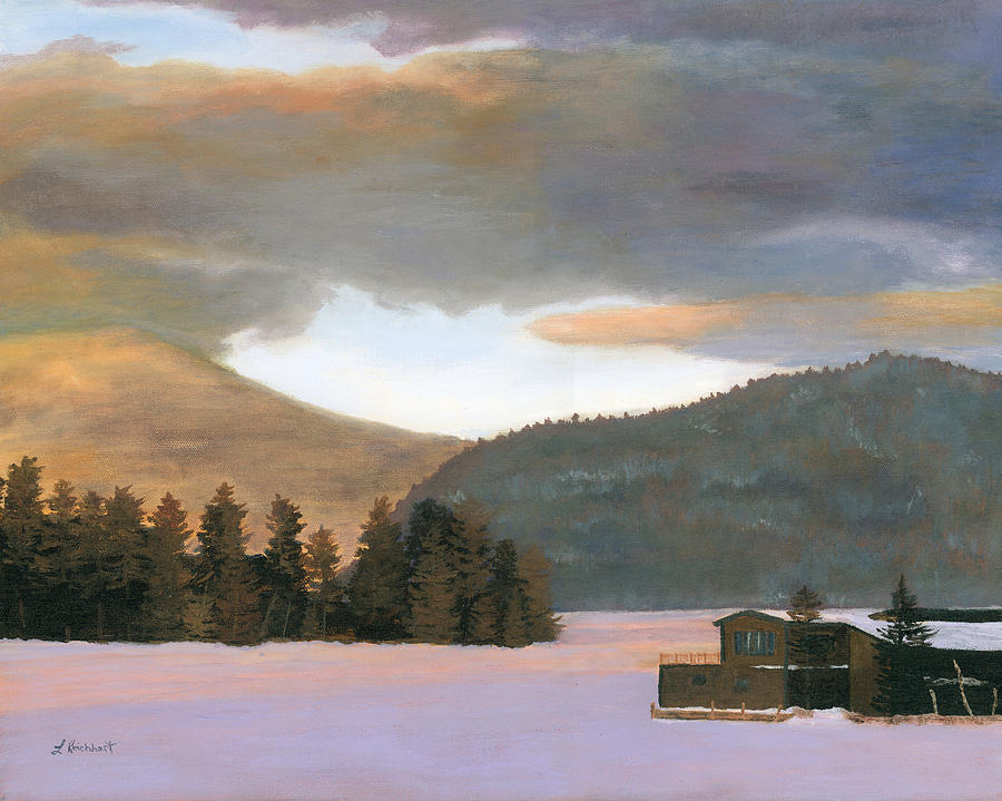 Adirondack Morning Painting by Lynne Reichhart