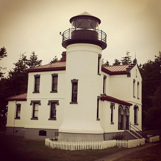 Lighthouse Photograph - Admiralty Head Lighthouse Whidbey Island by Madeline Perez