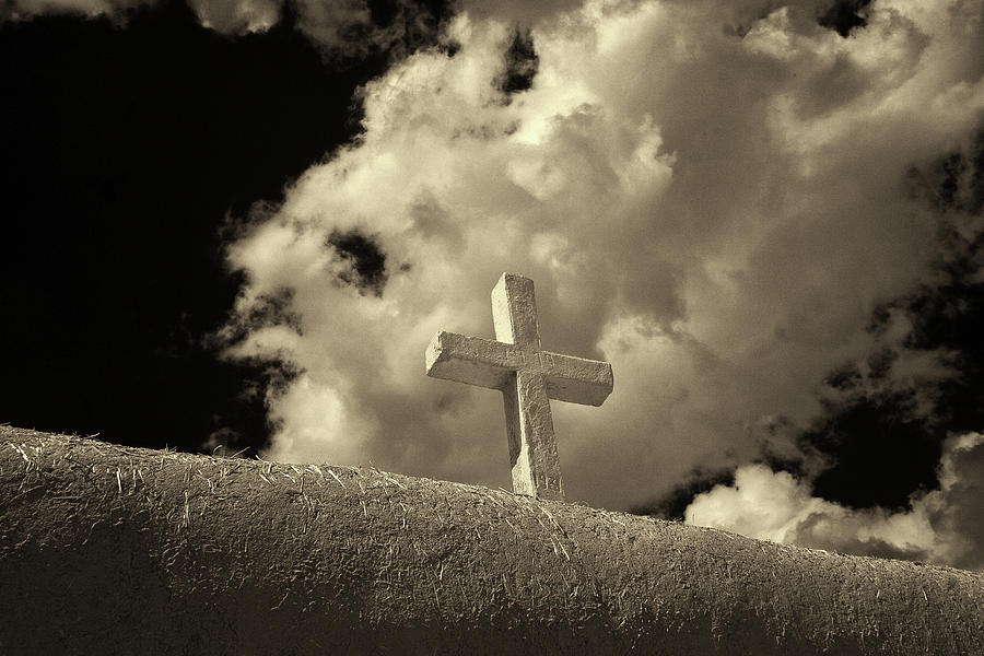 San Francisco Photograph - Adobe and Cross by Christine Hauber