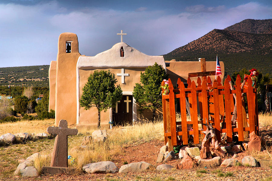 Adobe Church At Golden Photograph by Steven Ainsworth - Fine Art America