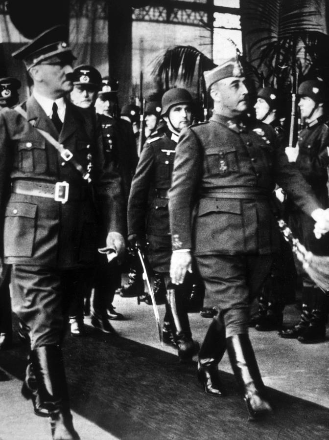 Adolf Hitler, General Francisco Franco Photograph by Everett - Fine Art ...