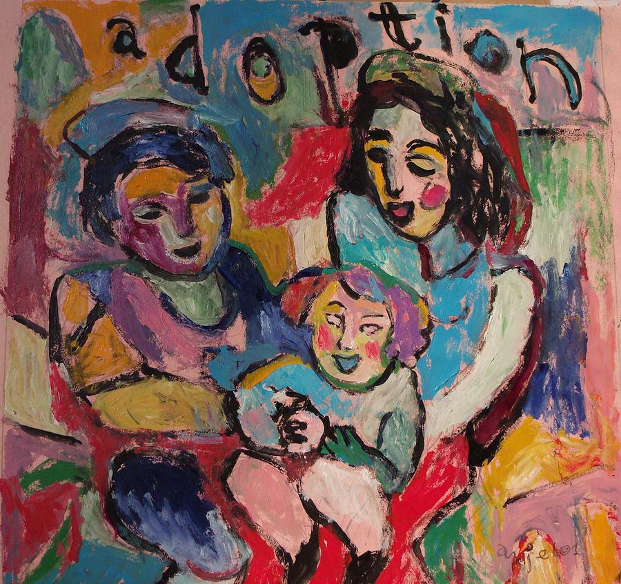 Adoption Painting by Mykul Anjelo