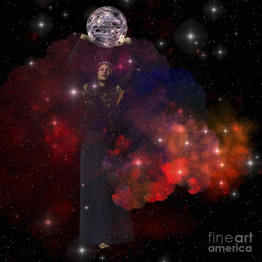 Adora, Goddess Of The Heavens Digital Art by Corey Ford