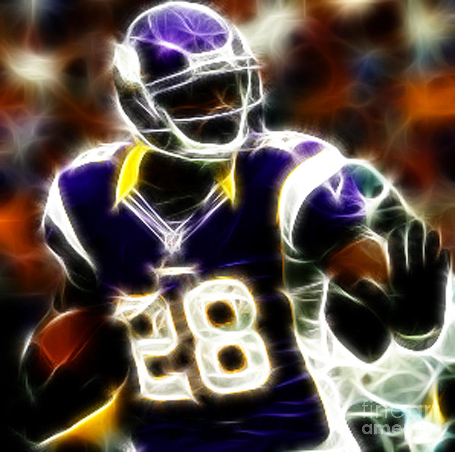 Adrian Peterson Photograph - Adrian Peterson 02 - Football - fantasy by Paul Ward