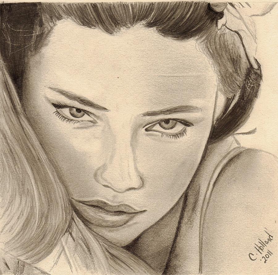 Adriana Lima Drawing by Charles Holland - Fine Art America