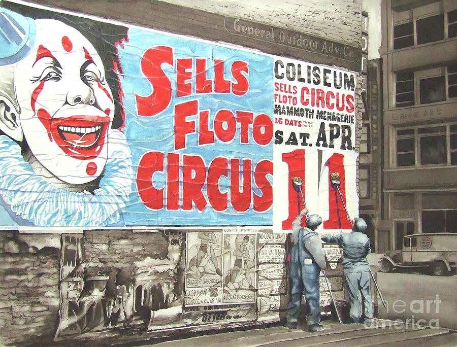 Circus Painting - Advancemen by Greg and Linda Halom