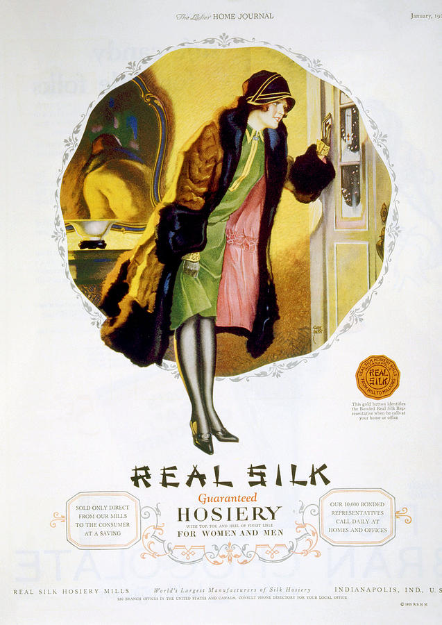 Advertisement For Real Silk Brand Photograph by Everett