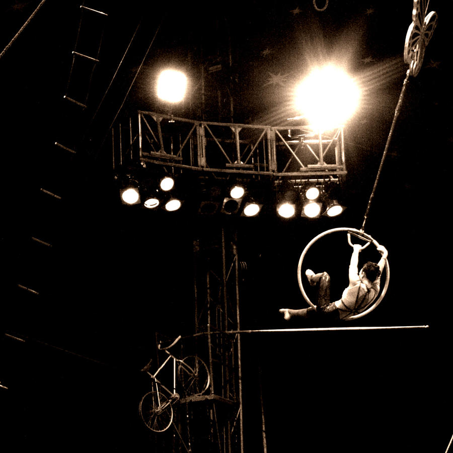 Aerial Hoop Peformance Photograph by Sally Bauer