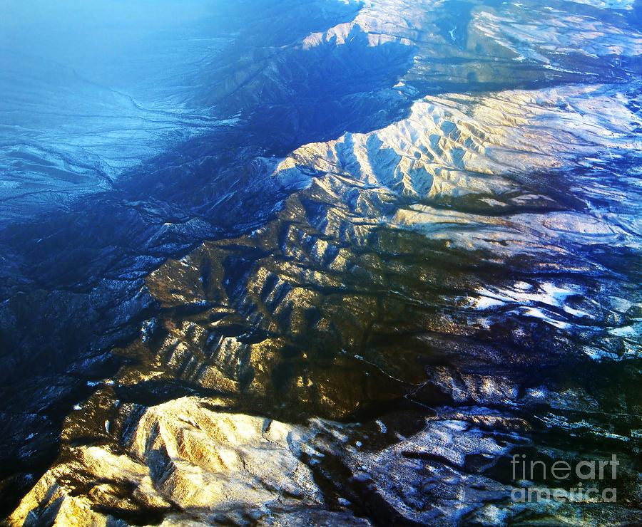 Mountain Photograph - High View Of A Desolate Landscape by Louise Mingua